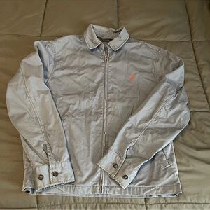 Vintage Polo Ralph Lauren Jacket Harrington Preppy Mens Medium Light Blue